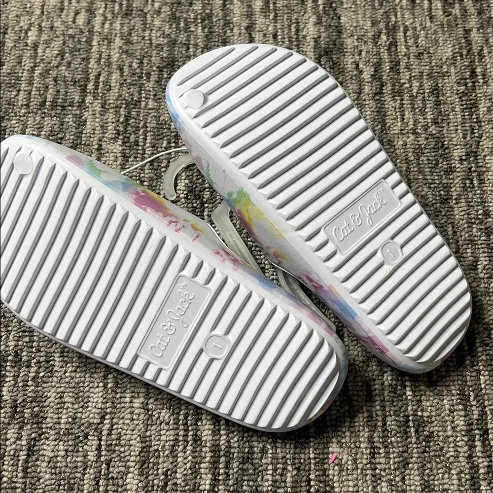 Cat & Jack Multicolor Kids Slippers Size 1
